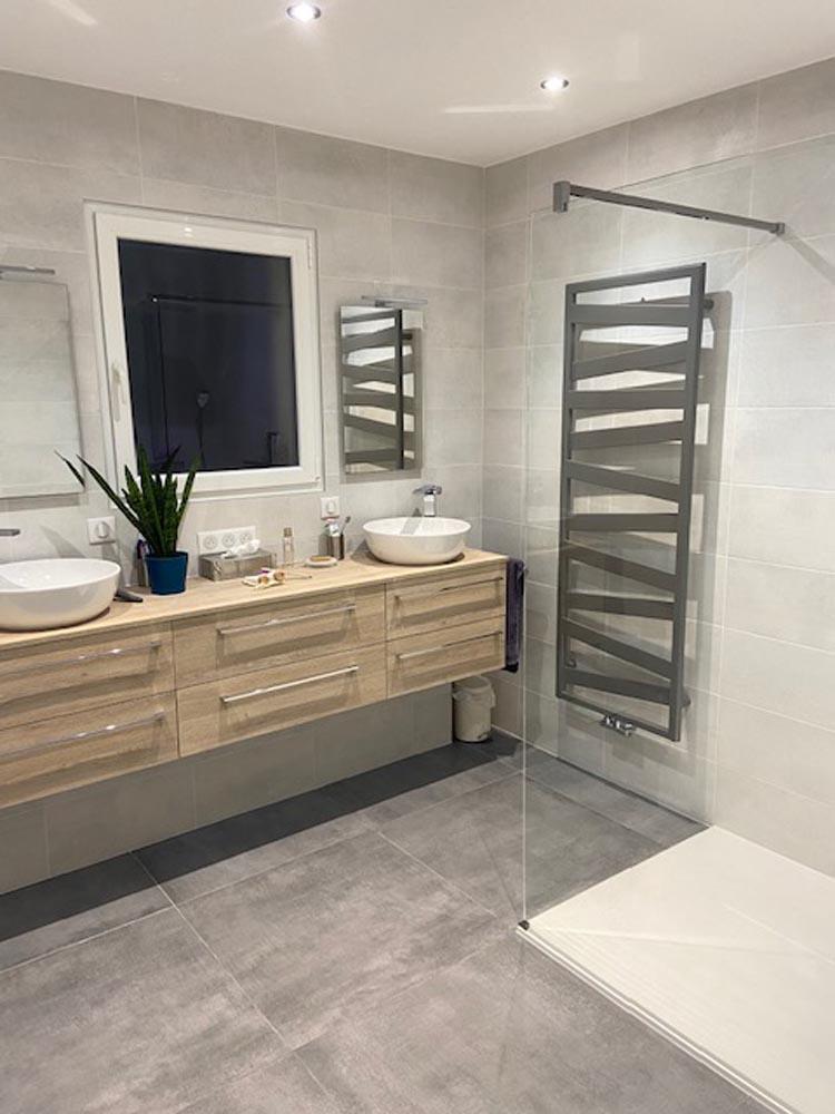 Rénovation de salle de bains après